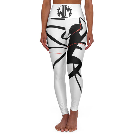 Bladed warriors-High Waisted Yoga Leggings (AOP)