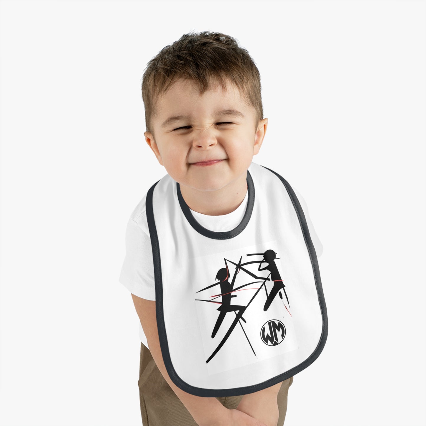 Bladed Warriors- Baby Contrast Trim Jersey Bib