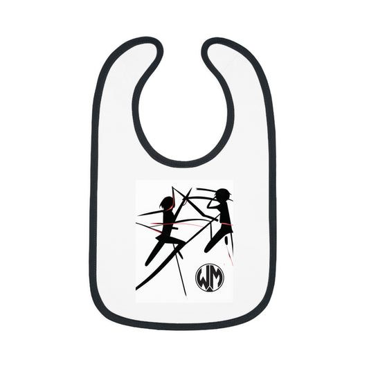 Bladed Warriors- Baby Contrast Trim Jersey Bib