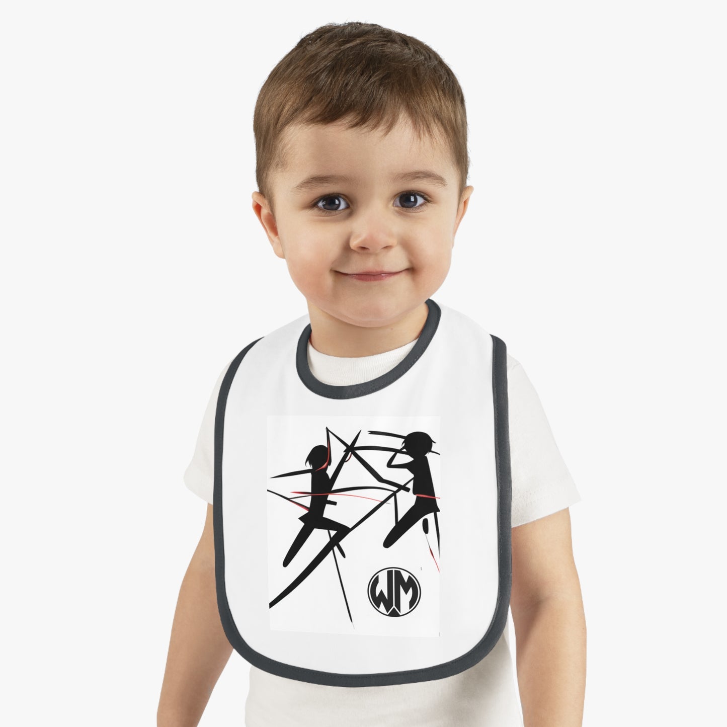 Bladed Warriors- Baby Contrast Trim Jersey Bib