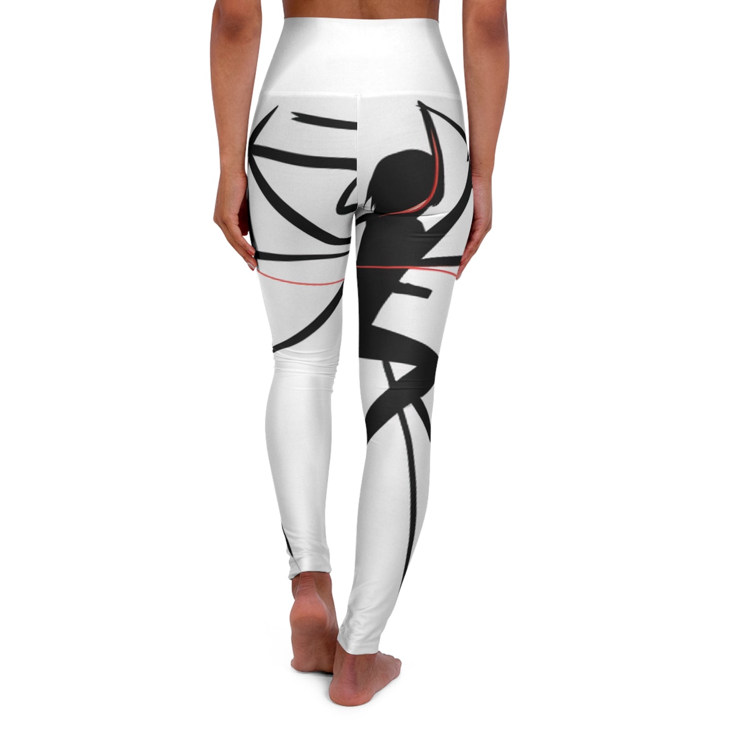 Bladed warriors-High Waisted Yoga Leggings (AOP)